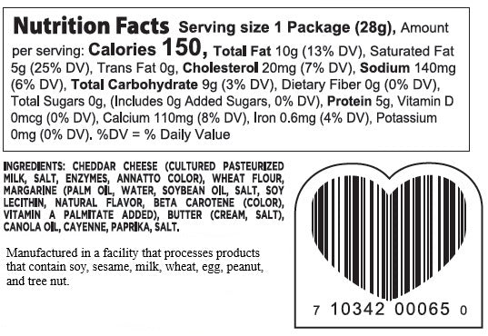 Aged Cheddar Cheese Straws - 1 oz. Packs