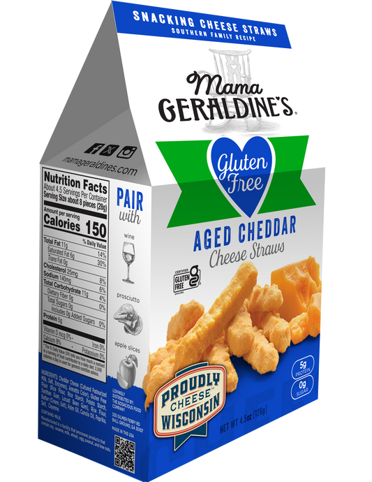 Gluten Free Aged Cheddar Cheese Straws